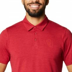 Brand new 👏 Columbia Men's Oklahoma Sooners Crimson Tech Trail Polo 👍 -Cheap Warm jacket Shop unnamed file 2797