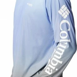 Best Pirce 😉 Columbia Men's Terminal Deflector Printed Long Sleeve 👚 Shirt Tanzanite Gradient ⌛ -Cheap Warm jacket Shop unnamed file 2806