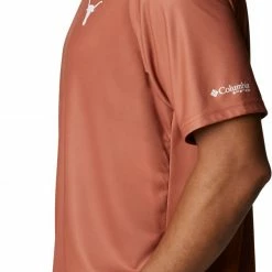 Budget 🎁 Columbia Men's Texas Longhorns Orange Terminal Tackle 👕 Shirt 😉 -Cheap Warm jacket Shop unnamed file 2826