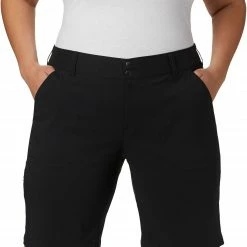Budget 😀 Columbia Women's Plus-Size Saturday Trail Long Shorts Black 👏