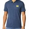 Brand new 🎁 Columbia Men's Michigan Wolverines Blue Tech Trail Polo 🔥 -Cheap Warm jacket Shop unnamed file 2994