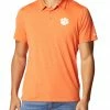 Flash Sale ⭐ Columbia Men's Clemson Tigers Orange Tech Trail Polo 🥰 -Cheap Warm jacket Shop unnamed file 2997