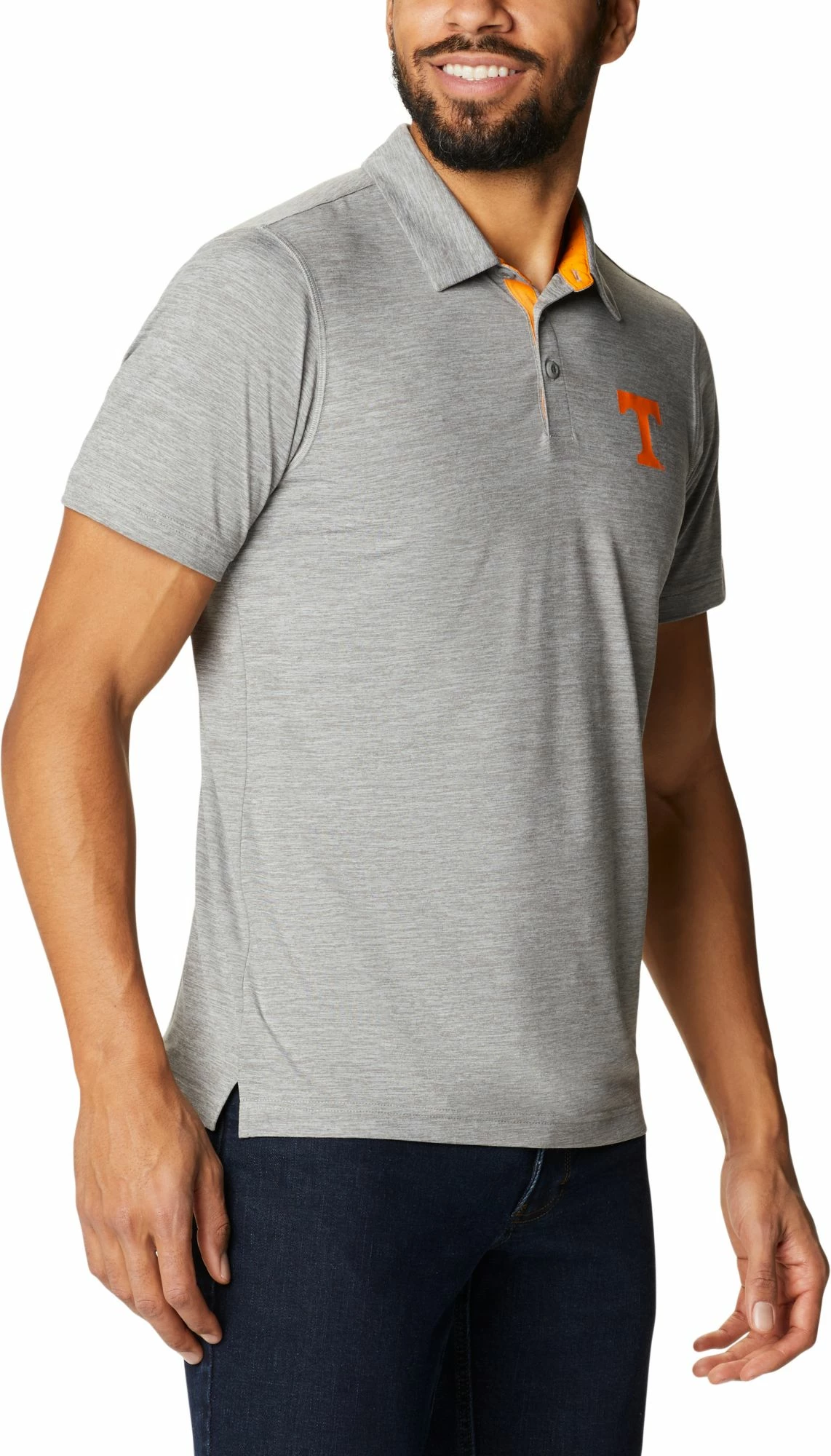 Brand new π Columbia Men's Tennessee Volunteers Grey Tech Trail Polo π― 3 Brand new π Columbia Men's Tennessee Volunteers Grey Tech Trail Polo π―