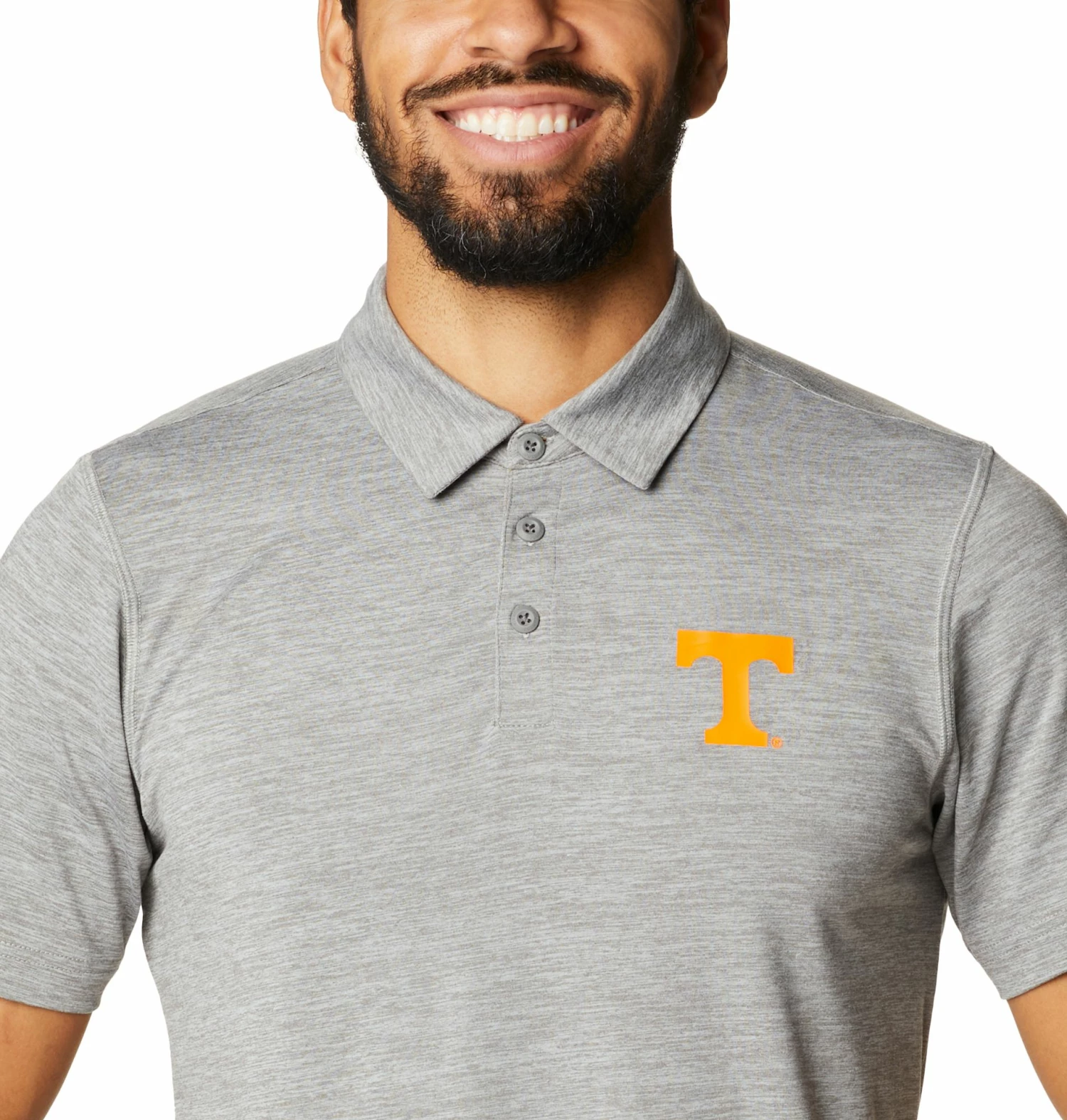Brand new π Columbia Men's Tennessee Volunteers Grey Tech Trail Polo π― 4 Brand new π Columbia Men's Tennessee Volunteers Grey Tech Trail Polo π― - Image 2