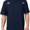 Best reviews of ❤️ Columbia Men's Dallas Cowboys Tamiami Navy Woven T-Shirt 🤩 -Cheap Warm jacket Shop unnamed file 3027