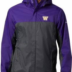 Buy π Columbia Men's Washington Huskies Purple Glennaker Storm Jacket π