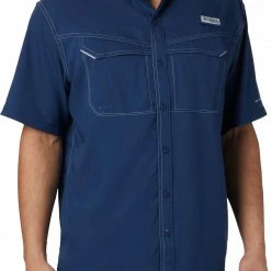 New 🔥 Columbia Men's PFG Low Drag Offshore Short Sleeve 👕 Shirt Carbon 🔥