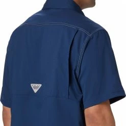 New 🔥 Columbia Men's PFG Low Drag Offshore Short Sleeve 👕 Shirt Carbon 🔥 -Cheap Warm jacket Shop unnamed file 3046