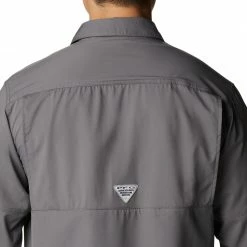 Best Pirce 😀 Columbia Men's Drift Guide Woven Long Sleeve 👚 Shirt City Grey 🧨 -Cheap Warm jacket Shop unnamed file 314