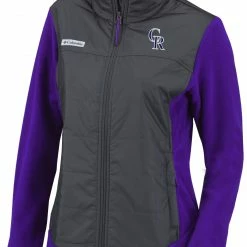 Best Pirce π Columbia Women's Colorado Rockies Purple Full-Zip Fleece Jacket β€οΈ