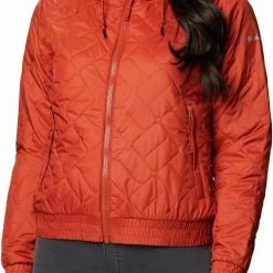 Discount 🎁 Columbia Women's Sweet View Insulated Bomber Jacket Dark Sienna 😍