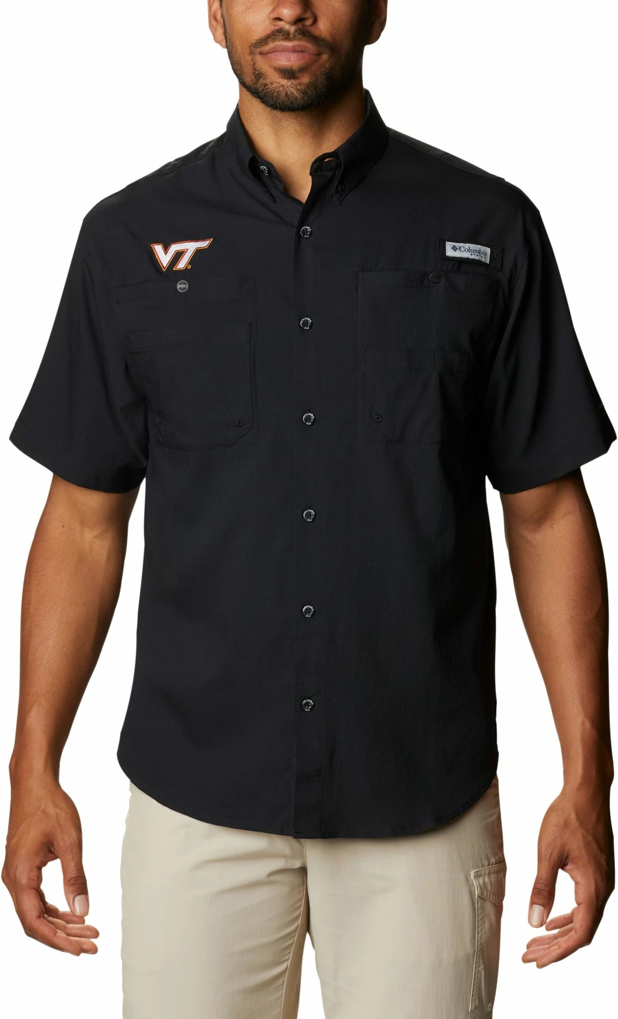 Wholesale π Columbia Men's Virginia Tech Hokies Tamiami Performance Black π Shirt π 3 Wholesale π Columbia Men's Virginia Tech Hokies Tamiami Performance Black π Shirt π