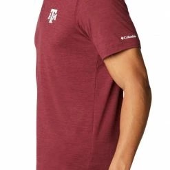 Hot Sale 🎁 Columbia Men's Texas A&M Aggies Maroon Tech Trail Polo ❤️ -Cheap Warm jacket Shop unnamed file 3290