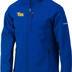 New 🎁 Columbia Men's Pitt Panthers Blue Ascender Full-Zip Jacket 🌟