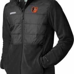 Top 10 π Columbia Men's Baltimore Orioles Black Full-Zip Fleece Jacket π