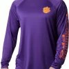 Coupon 💯 Columbia Men's Clemson Tigers Regalia Terminal Tackle Long Sleeve T-Shirt 😀 -Cheap Warm jacket Shop unnamed file 3425