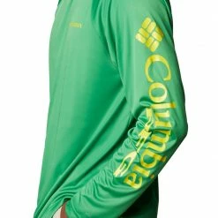 Best Sale 👏 Columbia Men's Oregon Ducks Green Terminal Tackle Long Sleeve T-Shirt 😉 -Cheap Warm jacket Shop unnamed file 3440