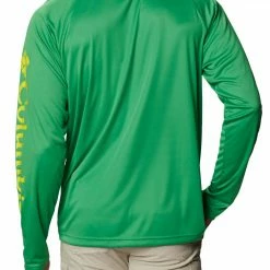 Best Sale 👏 Columbia Men's Oregon Ducks Green Terminal Tackle Long Sleeve T-Shirt 😉 -Cheap Warm jacket Shop unnamed file 3443