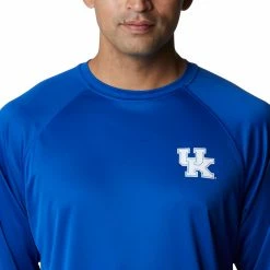 Best Sale 🛒 Columbia Men's Kentucky Wildcats Blue Terminal Tackle Long Sleeve T-Shirt 💯 -Cheap Warm jacket Shop unnamed file 3465