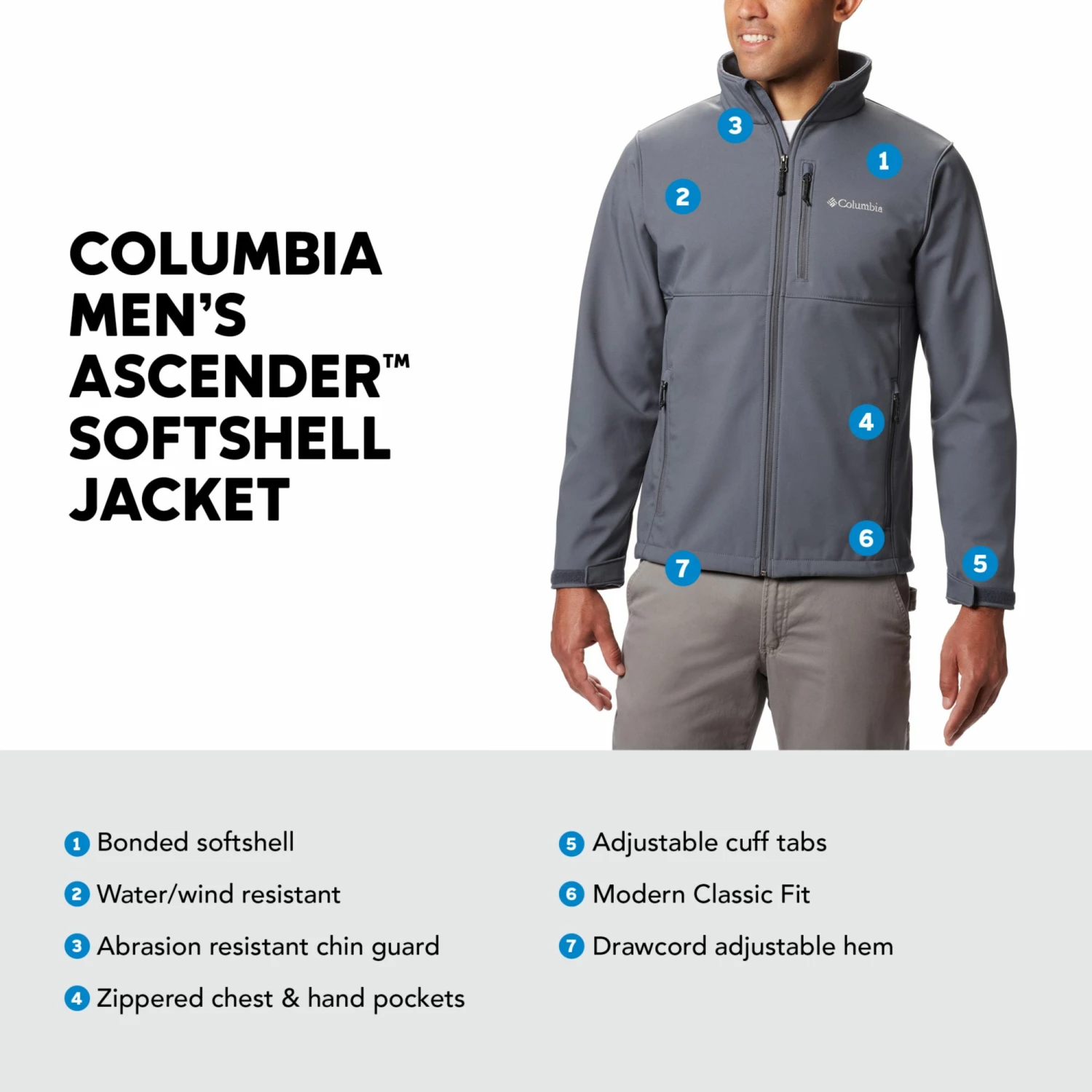 Cheap ⭐ Columbia Men's Ascender Softshell Jacket Black ✔️ 6 Cheap ⭐ Columbia Men's Ascender Softshell Jacket Black ✔️ - Image 4