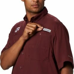 Promo ⭐ Columbia Men's Texas A&M Aggies Grey Tamiami Performance 👚 Shirt 🔥 -Cheap Warm jacket Shop unnamed file 3516