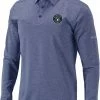 Best Pirce 🌟 Columbia Men's Milwaukee Brewers Navy Pin High Long Sleeve Polo ⭐ -Cheap Warm jacket Shop unnamed file 3663
