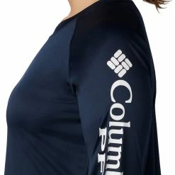 Cheapest 💯 Columbia Women's Plus Size PFG Tidal Tee Long Sleeve 👚 Shirt Tiki Pink/white Logo 🛒 -Cheap Warm jacket Shop unnamed file 3685