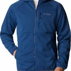 Cheapest ❤️ Columbia Mens' Terminal Stretch Softshell Hooded Jacket Metal 🔔