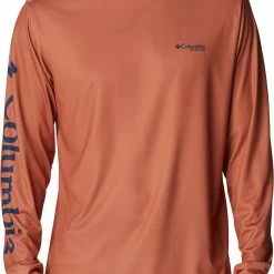 New ⌛ Columbia Men's Terminal Tackle PFG Carey Chen Long Sleeve 👕 Shirt Island Orange/pelagic 💯 -Cheap Warm jacket Shop unnamed file 3719