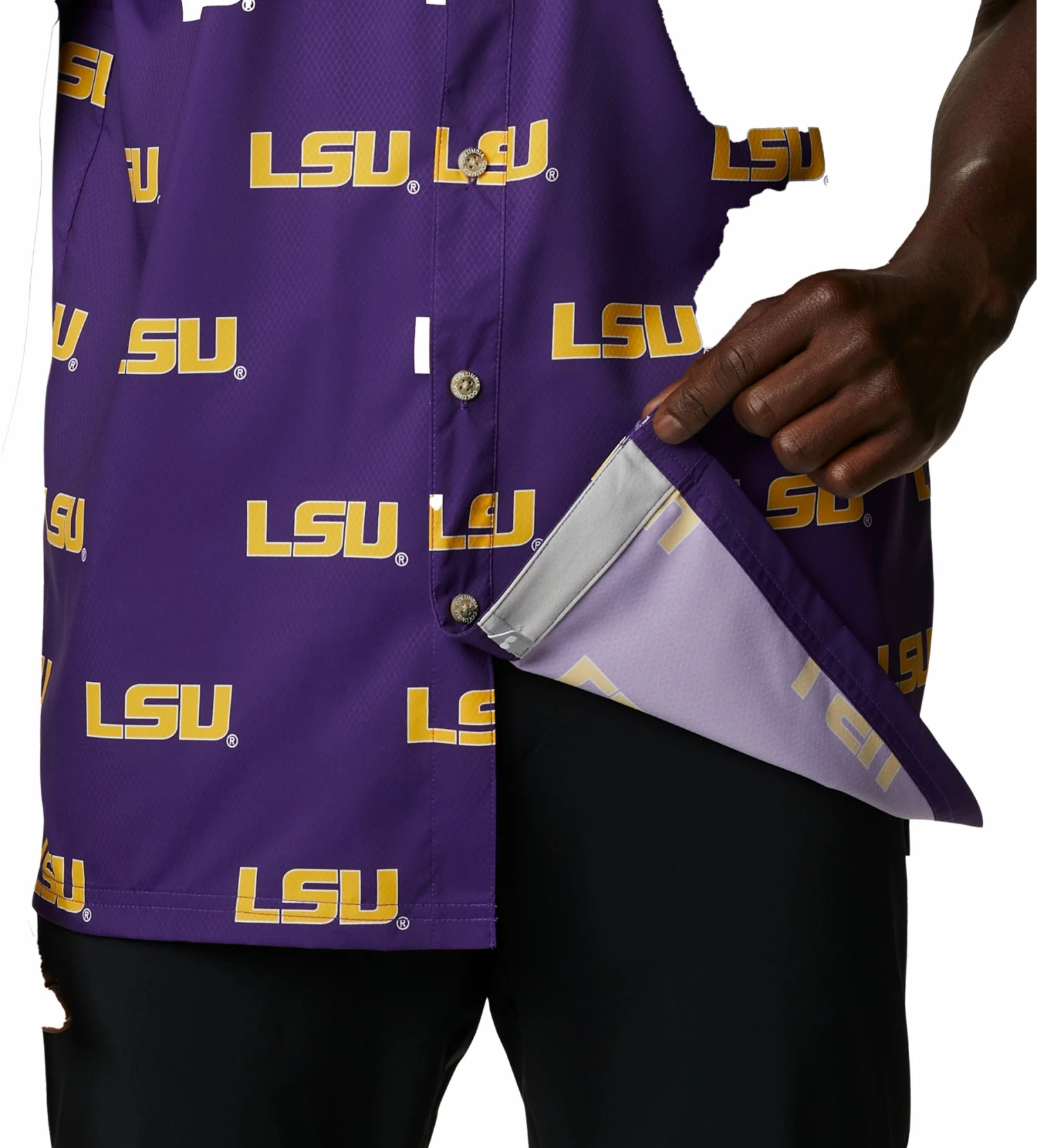 Best Pirce π€© Columbia Men's LSU Tigers Purple Super Slack Button Down π Shirt π₯° 5 Best Pirce π€© Columbia Men's LSU Tigers Purple Super Slack Button Down π Shirt π₯° - Image 3