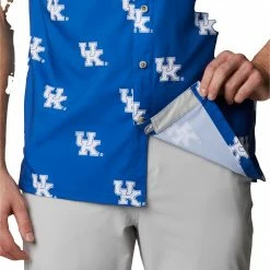 Discount 🔔 Columbia Men's Kentucky Wildcats Blue Super Slack Button Down 👚 Shirt ⌛ -Cheap Warm jacket Shop unnamed file 3730