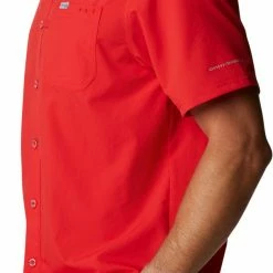 Best deal 😍 Columbia Men's Georgia Bulldogs Red Slack Tide Button-Down 👚 Shirt 😉 -Cheap Warm jacket Shop unnamed file 3750