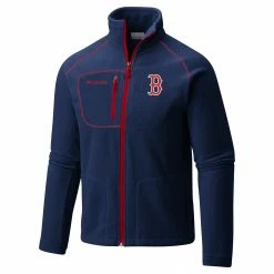 Hot Sale π₯ Columbia Men's Boston Red Sox Navy Fast Trek II Jacket π