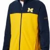Best Pirce ✔️ Columbia Men's Michigan Wolverines Blue Flanker Full-Zip Fleece Jacket 🌟 -Cheap Warm jacket Shop unnamed file 3821