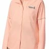 Best deal 🔔 Columbia Women's PFG Ultimate Catch Zero Long Sleeve Hybrid 👚 Shirt Tiki Pink 🤩