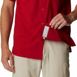 New 🌟 Columbia Men's Alabama Crimson Tide Crimson Slack Tide Button-Down 👚 Shirt ✨ -Cheap Warm jacket Shop unnamed file 3868