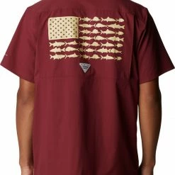 Budget 🎁 Columbia Men's Florida State Seminoles Garnet Slack Tide Button-Down 👚 Shirt ❤️ -Cheap Warm jacket Shop unnamed file 3874