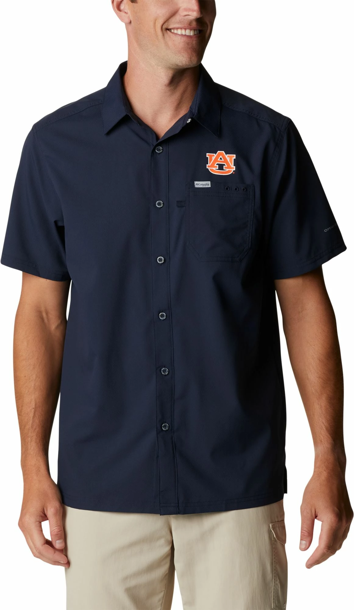 Discount β Columbia Men's Auburn Tigers Blue Slack Tide Button-Down π Shirt π 3 Discount β Columbia Men's Auburn Tigers Blue Slack Tide Button-Down π Shirt π