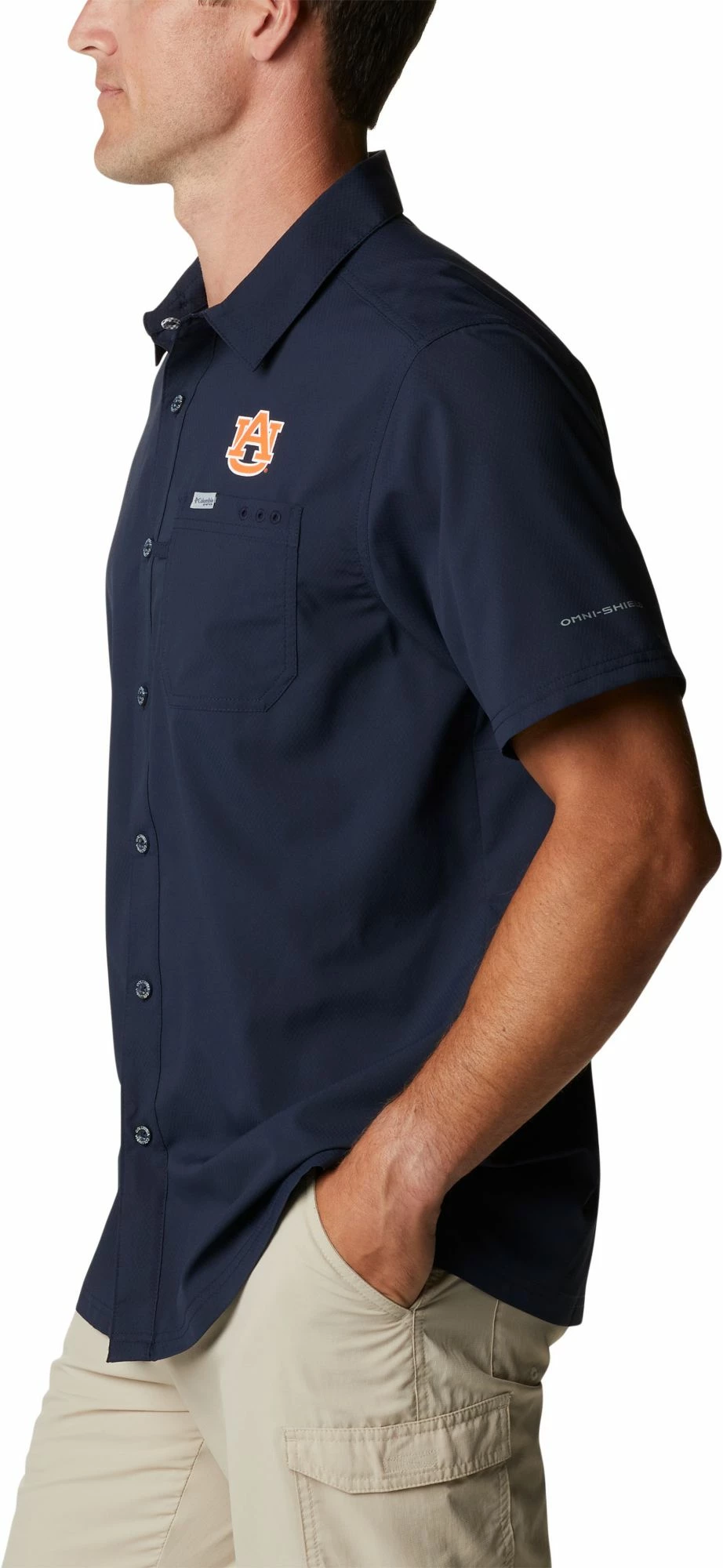 Discount β Columbia Men's Auburn Tigers Blue Slack Tide Button-Down π Shirt π 4 Discount β Columbia Men's Auburn Tigers Blue Slack Tide Button-Down π Shirt π - Image 2
