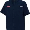 Best Sale 🧨 Columbia Men's Ole Miss Rebels Blue Tamiami Short Sleeve Performance 👕 Shirt ✔️ -Cheap Warm jacket Shop unnamed file 4001