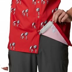Outlet 🧨 Columbia Men's Georgia Bulldogs Red Super Slack Button Down 👚 Shirt 🔥 -Cheap Warm jacket Shop unnamed file 4006