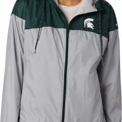 Best deal 😉 Columbia Women's Michigan State Spartans Green/Grey CLG Flash Forward Lined Jacket 💯