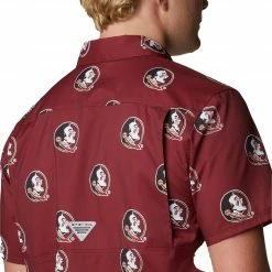Top 10 ⌛ Columbia Men's Florida State Seminoles Garnet Super Slack Button Down 👚 Shirt 💯 -Cheap Warm jacket Shop unnamed file 4068