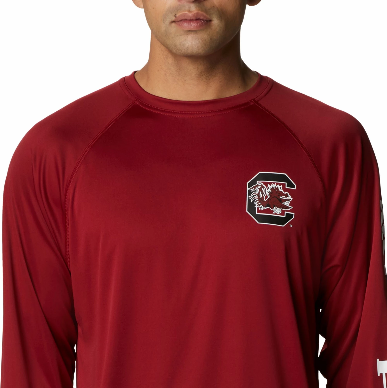 Brand new ❤️ Columbia Men's South Carolina Gamecocks Garnet Terminal Tackle Long Sleeve T-Shirt ⭐ 4 Brand new ❤️ Columbia Men's South Carolina Gamecocks Garnet Terminal Tackle Long Sleeve T-Shirt ⭐ - Image 2
