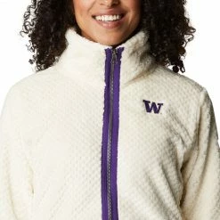 Buy ✔️ Columbia Women's Washington Huskies White Fire Side Sherpa Full-Zip Jacket 👍 -Cheap Warm jacket Shop unnamed file 4100