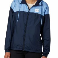 New 🔔 Columbia Women's North Carolina Tar 👠 Heels Navy Flash Forward Lined Jacket 😍