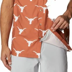 Promo 🥰 Columbia Men's Texas Longhorns Burnt Orange Super Slack Button Down 👕 Shirt 👍 -Cheap Warm jacket Shop unnamed file 4168