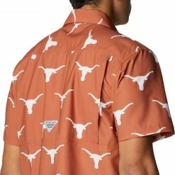 Promo 🥰 Columbia Men's Texas Longhorns Burnt Orange Super Slack Button Down 👕 Shirt 👍 -Cheap Warm jacket Shop unnamed file 4169