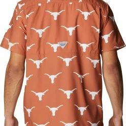 Promo 🥰 Columbia Men's Texas Longhorns Burnt Orange Super Slack Button Down 👕 Shirt 👍 -Cheap Warm jacket Shop unnamed file 4170