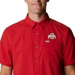 Best reviews of 🥰 Columbia Men's Ohio State Buckeyes Scarlet Slack Tide Button-Down 👚 Shirt 🤩 -Cheap Warm jacket Shop unnamed file 4180
